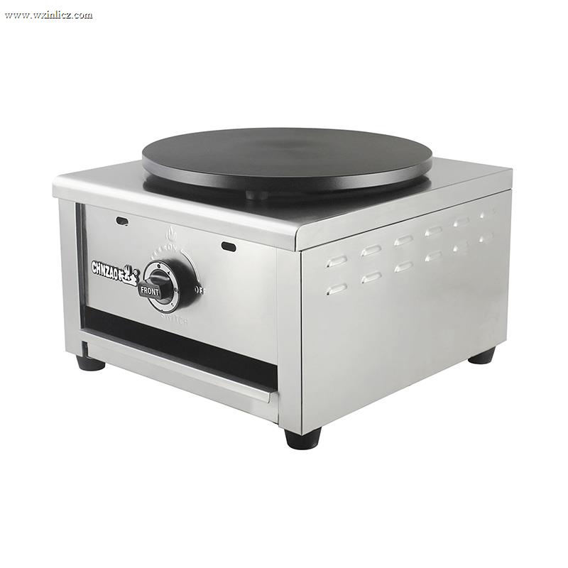 Stainless Steel Teflon Coated Natural Gas/LPG Crepe Maker Machine